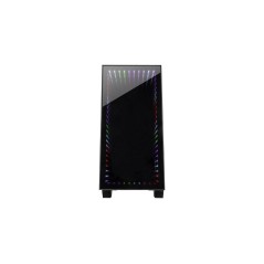 Inter-Tech X-608 Infinity Micro Tower Micro-ATX - Sleek Black, No Power Supply - Compact & Stylish Design for Ultimate Performan